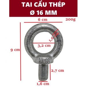 Alternative view of Tai cẩu thép, móc cẩu thép